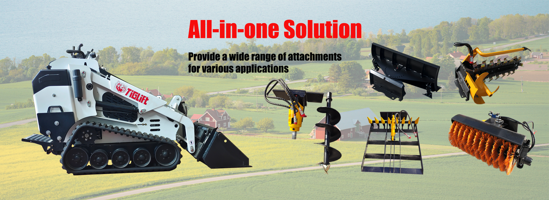 Acessórios para pá carregadora de direção