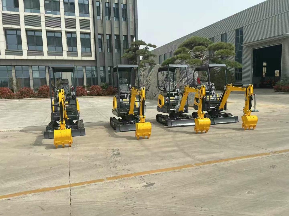 Escavadora de construção interna