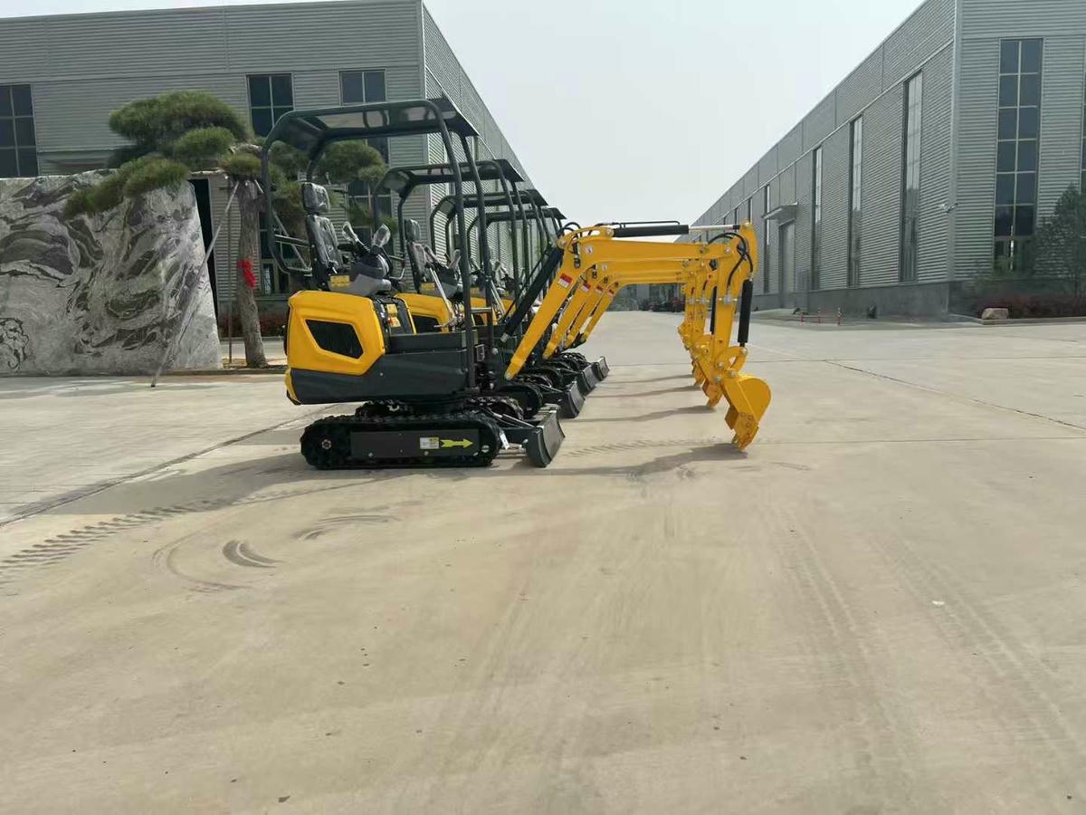 Escavadora de construção interna