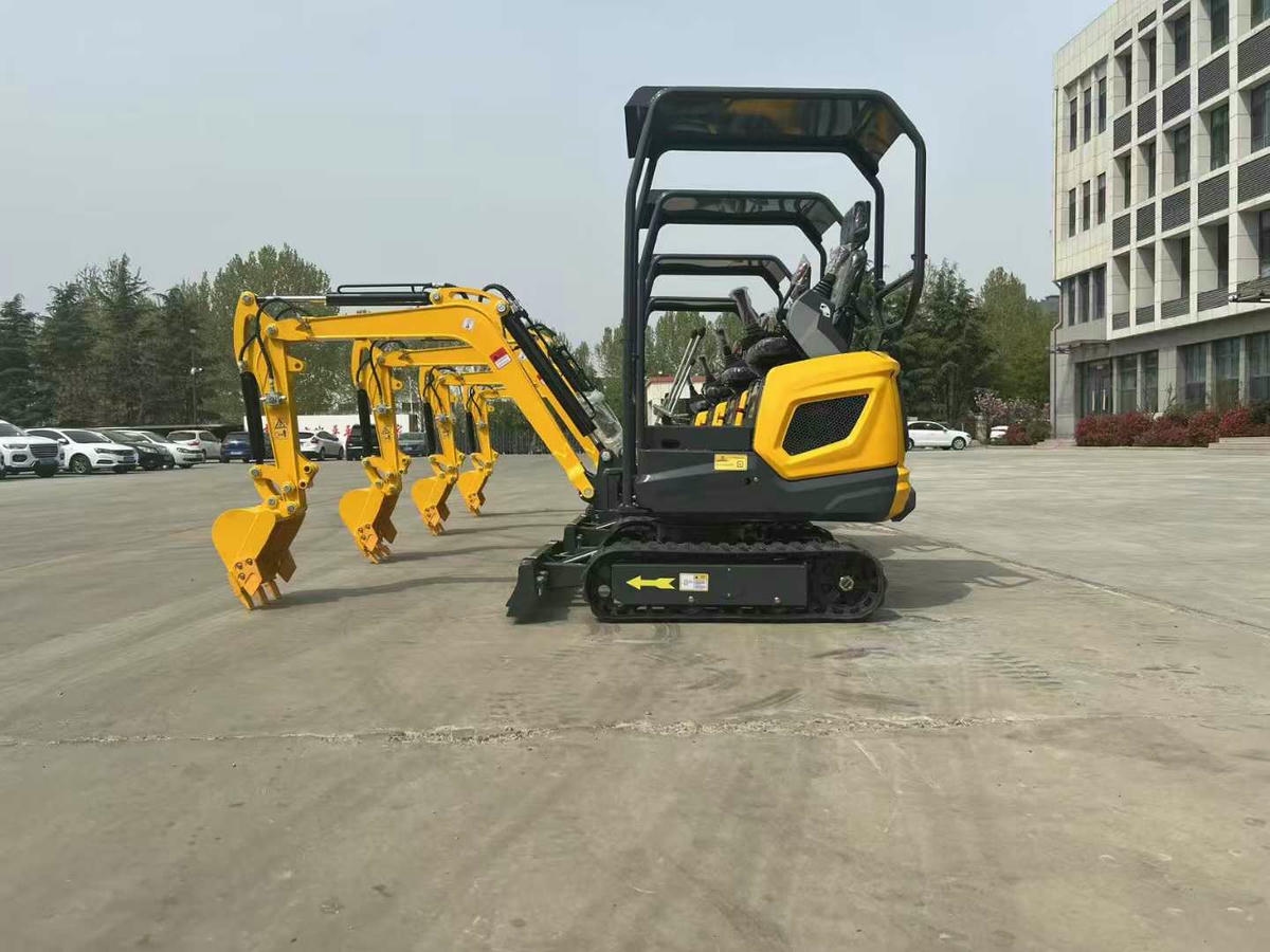 Escavadora de construção interna