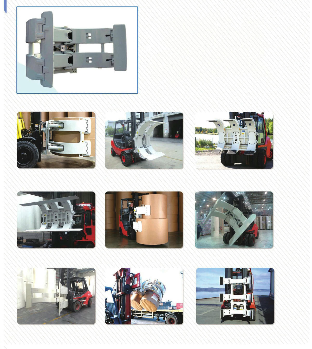 Abraçadeira de rolo de papel