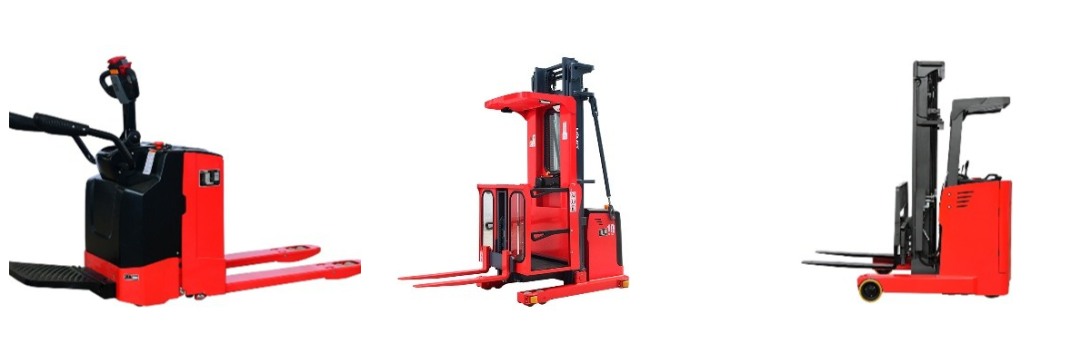 Classe II: Camiões de corredor estreito com motor elétrico