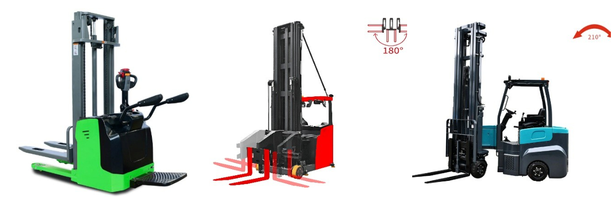 Classe II: Camiões de corredor estreito com motor elétrico