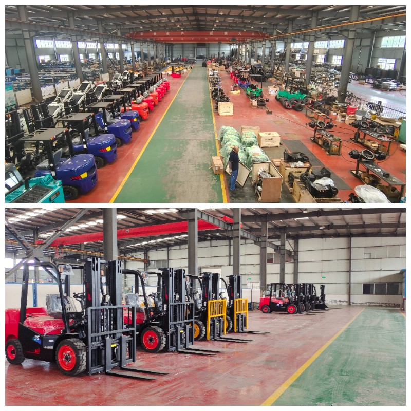 Empilhador elétrico com operador a bordo